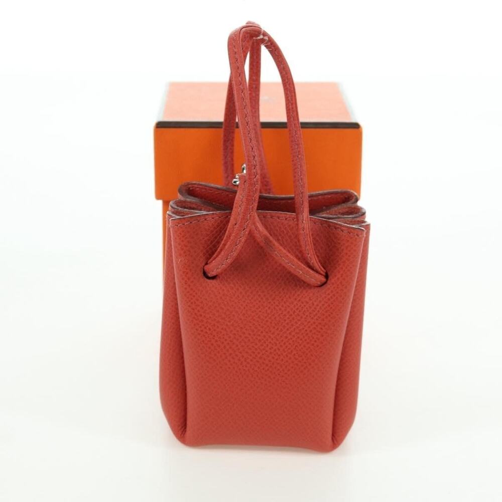 Hermes Leather Vespa Pouch Red